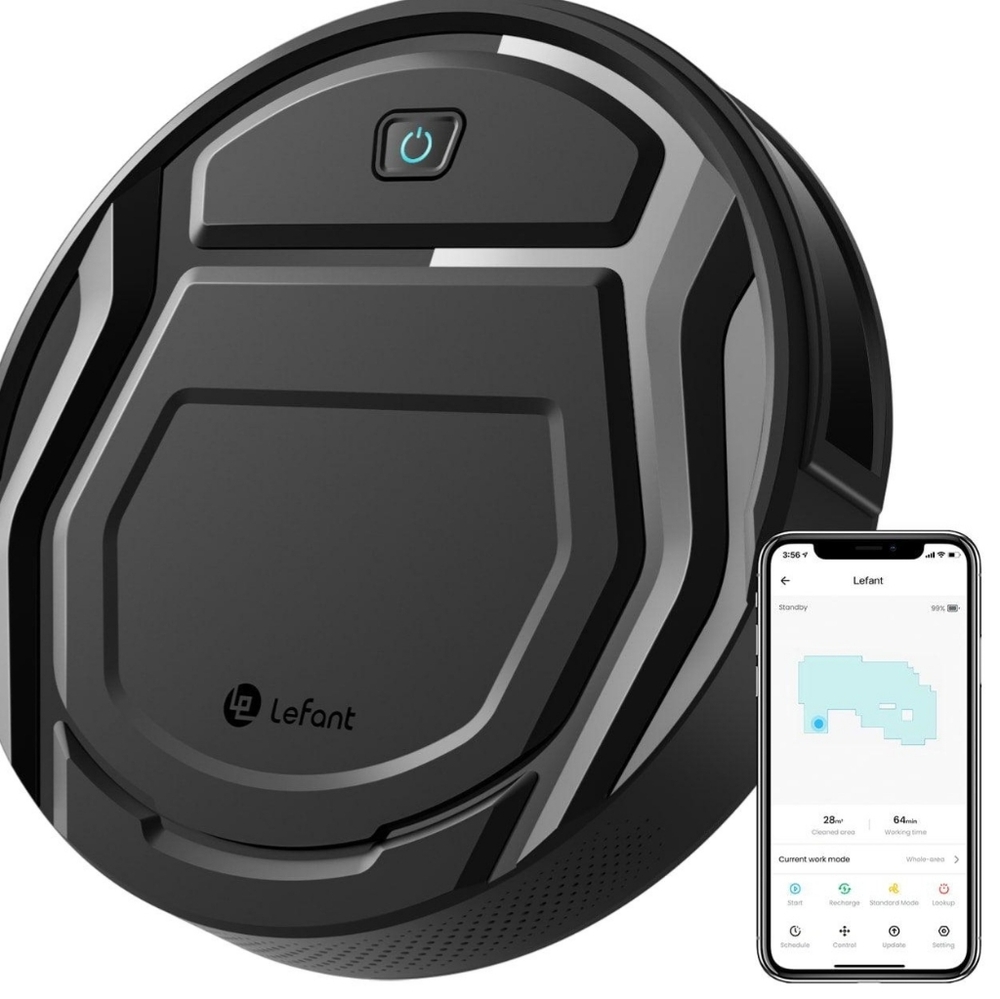 Lefant Black Robotic Vacuum Cleaner